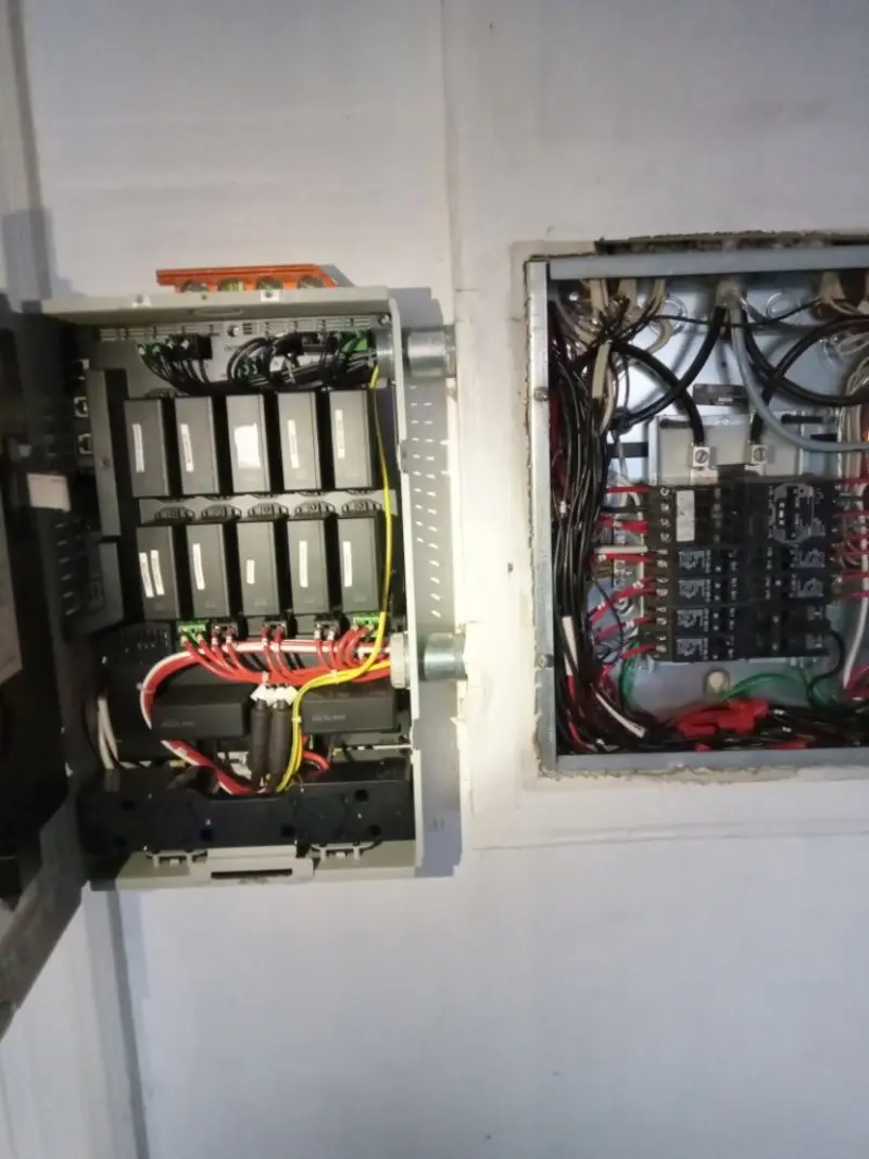 Electrical panel upgrade completed for Security Camera Wiring in Norco